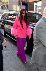 IMAN Arrives at Morning Show in New York 09/26/2022