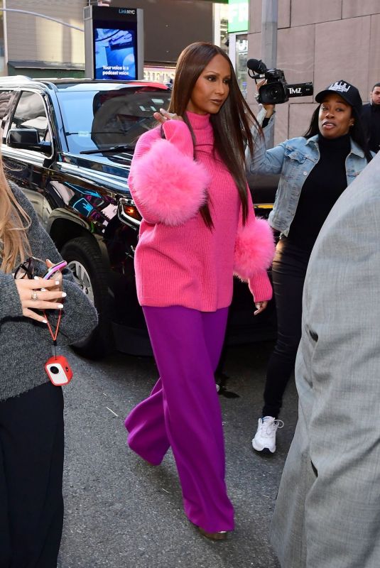 IMAN Arrives at Morning Show in New York 09/26/2022
