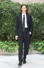 IRINA SHAYK Arrive at Giorgio Armani Show at Milan Fashion Week 09/25/2022