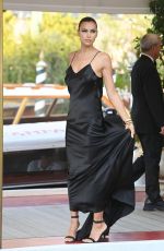 IRINA SHAYK Arrives at Hotel Excelsior in Venice 09/04/2022
