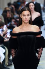 IRINA SHAYK Walks Runway at Burberry Show at London Fashion Week 09/26/2022