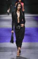 IRINA SHAYK Walks Runway at Versace Fashion Show in Milan 09/23/2022