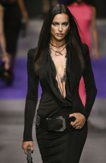 IRINA SHAYK Walks Runway at Versace Fashion Show in Milan 09/23/2022