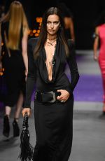 IRINA SHAYK Walks Runway at Versace Fashion Show in Milan 09/23/2022