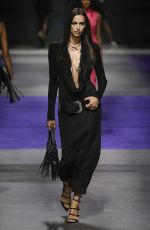 IRINA SHAYK Walks Runway at Versace Fashion Show in Milan 09/23/2022