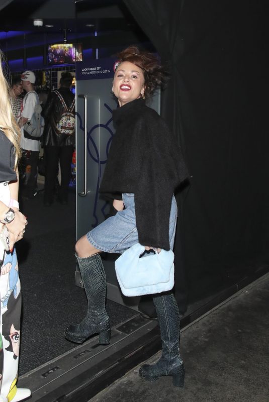 JAIME WINSTONE Arrives at JW Anderson Show at London Fashion Week 09/17/2022