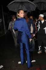 JASMINE SANDERS Leaves Tommy Hilfiger Show at New York Fashion Week 09/11/2022