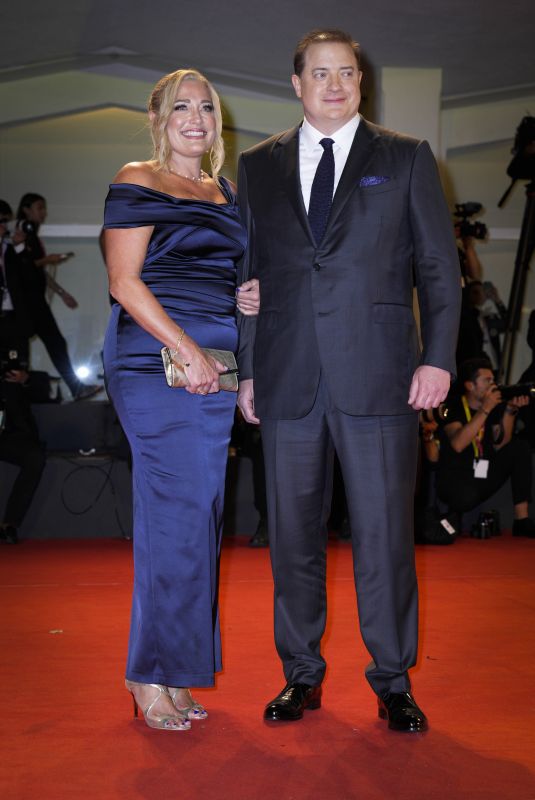 JEANNE MOORE and Brendan Fraser at The Whale and Filming Italy Best Movie Achievement Award at 79th Venice International Film Festival 09/04/2022
