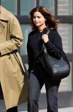JENNA COLEMAN on the Set of Wilderness in New York 09/15/2022