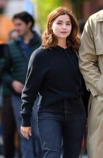 JENNA COLEMAN on the Set of Wilderness in New York 09/15/2022