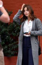 JENNA COLEMAN on the Set of Wilderness in New York 09/18/2022