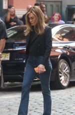 JENNIFER ANISTON Arrives on the Set of The Morning Show in New York 09/26/2022