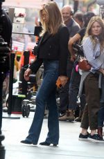 JENNIFER ANISTON Arrives on the Set of The Morning Show in New York 09/26/2022