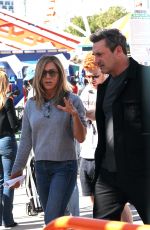 JENNIFER ANISTON on the Set of The Morning Show at Coney island 09/28/2022