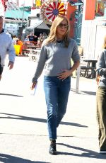 JENNIFER ANISTON on the Set of The Morning Show at Coney island 09/28/2022