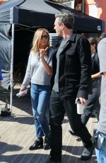 JENNIFER ANISTON on the Set of The Morning Show at Coney island 09/28/2022