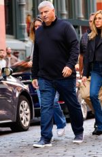 JENNIFER ANISTON on the Set of The Morning Show in New York 09/26/2022