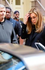 JENNIFER ANISTON on the Set of The Morning Show in New York 09/26/2022