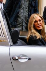 JENNIFER ANISTON on the Set of The Morning Show in New York 09/26/2022