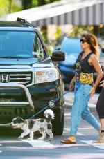 JENNIFER ESPOSITO Out with Her Dog in New York 09/08/2022