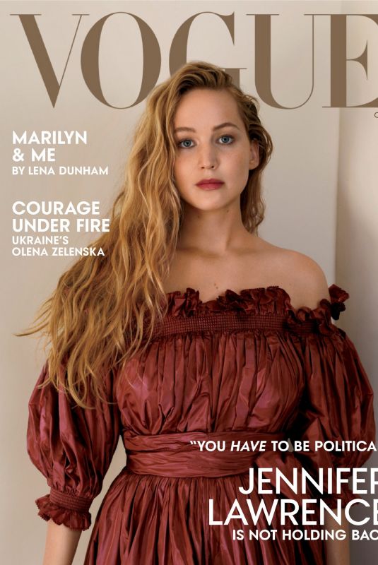 JENNIFER LAWRENCE in Vogue MAgazine, October 2022