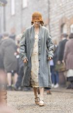 JESSIE BUCKLEY on the Set of Wicked Little Letters in Sussex 09/27/2022