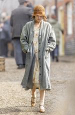 JESSIE BUCKLEY on the Set of Wicked Little Letters in Sussex 09/27/2022