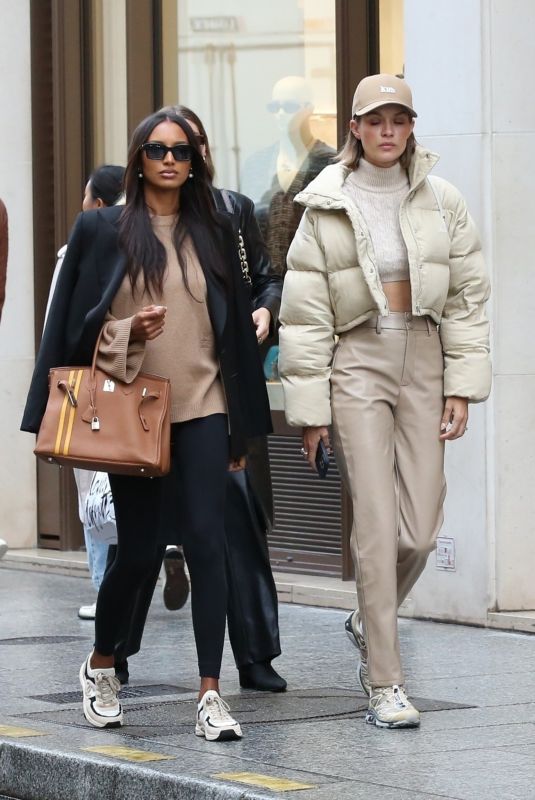 JOSEPHINE SKRIVER and JASMINE TOOKES Out and About in Paris 09/27/2022