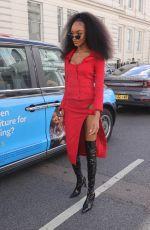 JOURDAN DUNN Arrives at a London Fashion Week Show 09/17/2022