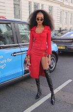 JOURDAN DUNN Arrives at a London Fashion Week Show 09/17/2022