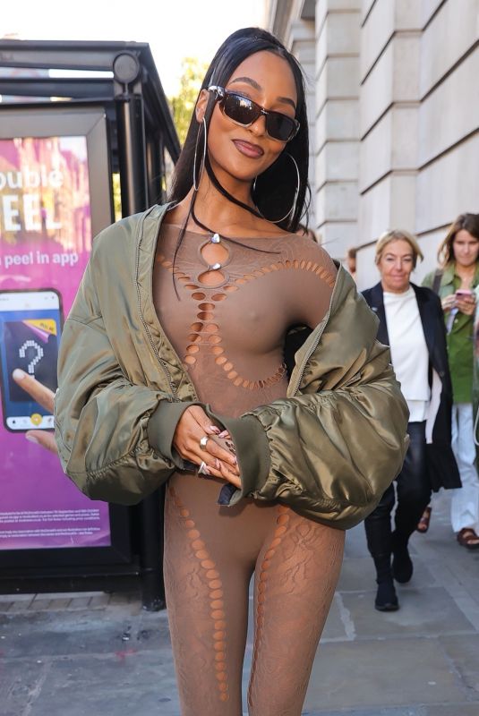 JOURDAN DUNN Arrives at Poster Girl Fashion Show in London 09/16/2022