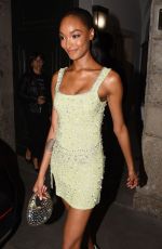 JOURDAN DUNN Leaves Versace Fashion Show Afterparty in Milan 09/23/2022