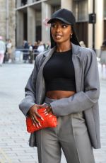 JOURDAN RIANE Arrives at Paul Costelloe London Fashion Week Show 09/16/2022