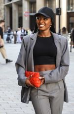 JOURDAN RIANE Arrives at Paul Costelloe London Fashion Week Show 09/16/2022