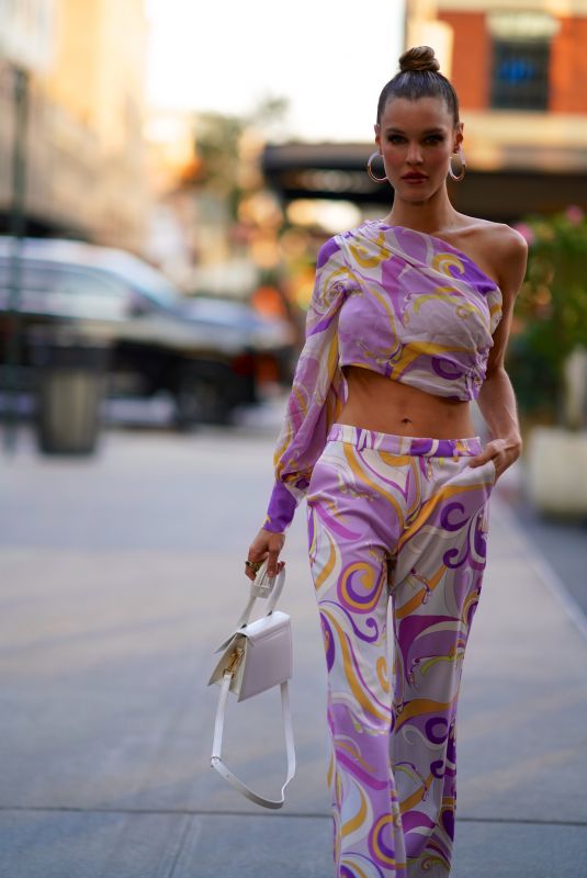 JOY CORRIGAN Arrives at Standard Hotel for a NYFW Event in New York 09/10/2022