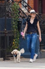 JULIANNA MARGUILES Out with Her Dog in New York 08/31/2022