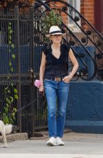 JULIANNA MARGUILES Out with Her Dog in New York 08/31/2022