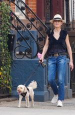 JULIANNA MARGUILES Out with Her Dog in New York 08/31/2022