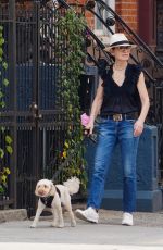 JULIANNA MARGUILES Out with Her Dog in New York 08/31/2022