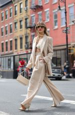 JULIANNE HOUGH Arrives at Brandon Maxwell Fashion Show in New York 09/13/2022