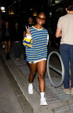JUSTINE SKYE Night Out in New York 09/10/2022