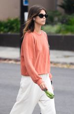 KAIA GERBER Out for Morning Coffee in Los Angeles 09/17/2022