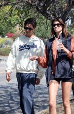 KAIA GERBER Out with a Friend and Her Dog in Los Feliz 09/16/2022