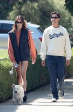 KAIA GERBER Out with a Friend and Her Dog in Los Feliz 09/16/2022