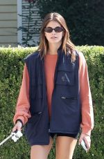 KAIA GERBER Out with a Friend and Her Dog in Los Feliz 09/16/2022