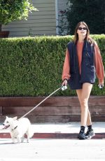 KAIA GERBER Out with a Friend and Her Dog in Los Feliz 09/16/2022