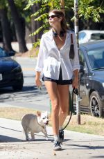 KAIA GERBER Out with Her Dog in Los Angeles 09/24/2022