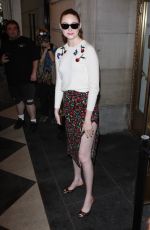 KAREN GILLAN Arrives at Carolina Herrera Fashion Show in New York 09/12/2022