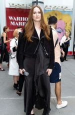 KAREN GILLAN at Brandon Maxwell Fashion Show in New York 09/22/2022