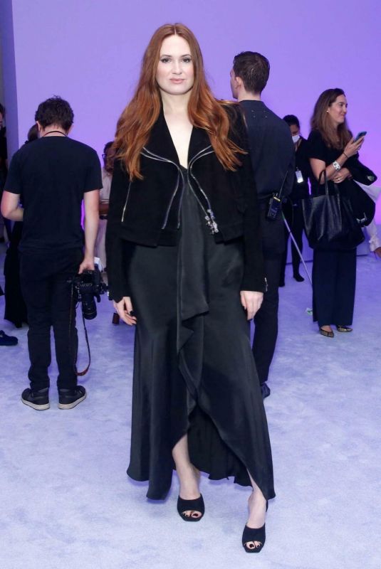 KAREN GILLAN at Brandon Maxwell Fashion Show in New York 09/22/2022